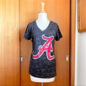 Grey Size XL Alabama Crimson Tide Logo T-Shirt 🐘